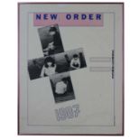 NEW ORDER ORIGINAL 1987 'SUBSTANCE' POSTER