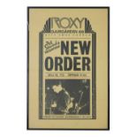 NEW ORDER 1982 SWEDISH GIG POSTER