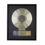 NEW ORDER RIAA GOLD AWARD FOR TECHNIQUE