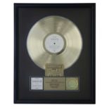 NEW ORDER RIAA GOLD AWARD FOR SUBSTANCE