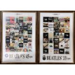 THE BEATLES ASSORTED FRAMED ITEMS.