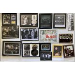 BEATLES FRAMED ITEMS AND EPHEMERA.