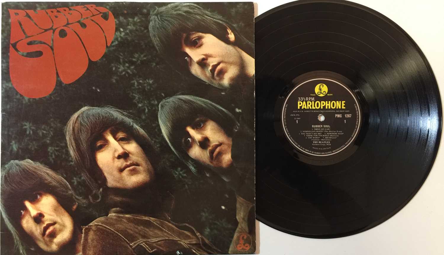 THE BEATLES - RUBBER SOUL/SHE LOVES YOU (ORIGINAL FACTORY SAMPLE STICKERED COPIES) - Image 2 of 6