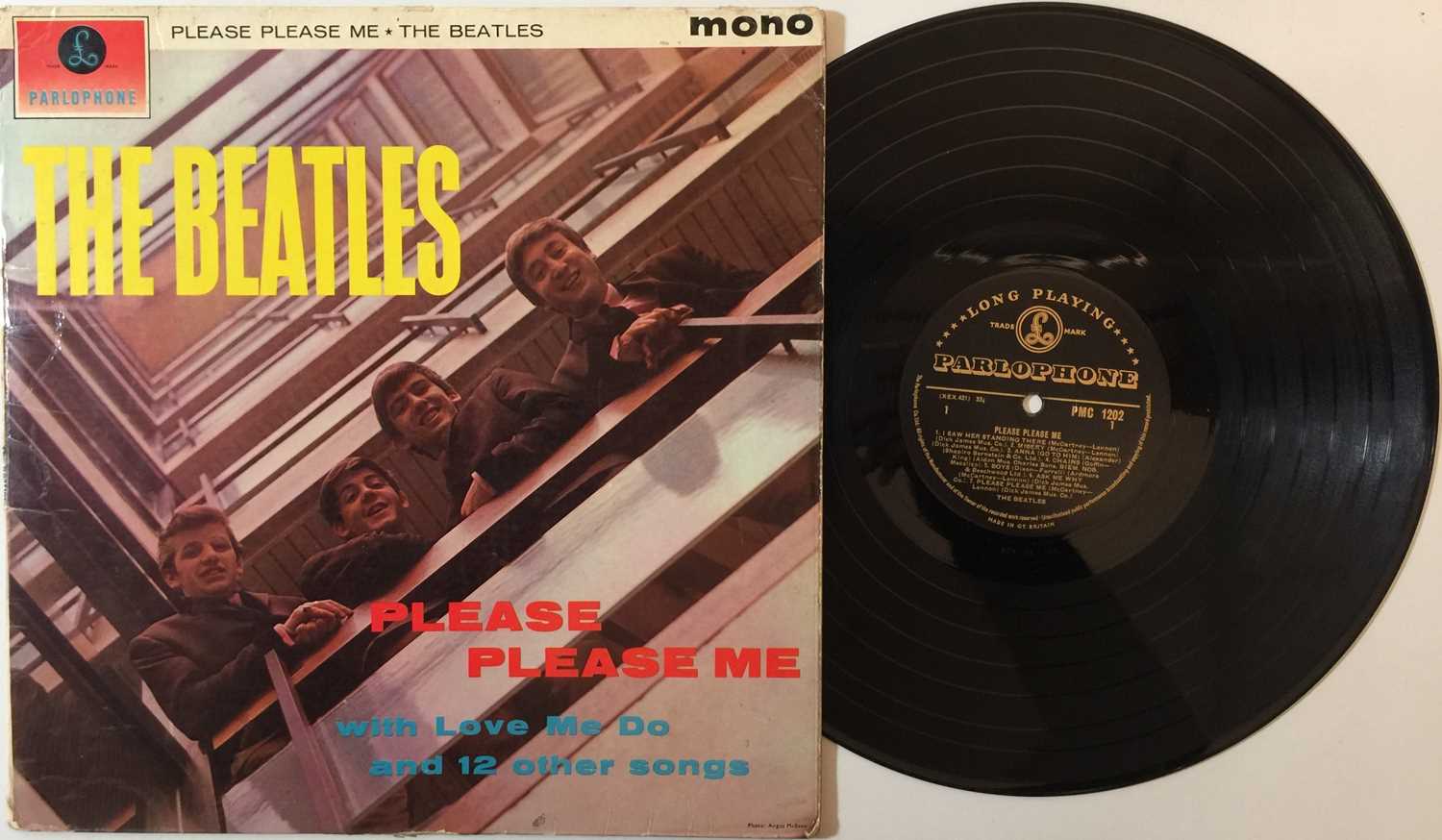 THE BEATLES - PLEASE PLEASE ME (MONO 'BLACK AND GOLD' ORIGINAL PMC 1202 - SOLID EXAMPLE)