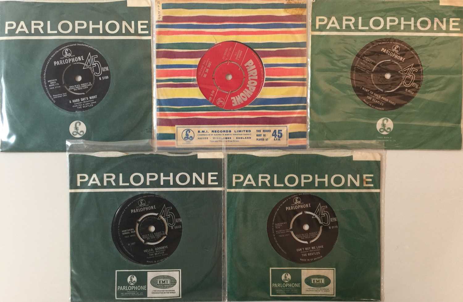 THE BEATLES - UK 7" COLLECTION (WITH ORIGINAL LOVE ME DO)