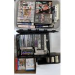 MIXED SET OF BEATLES DVDs/VHS/8-TRACKS ETC.