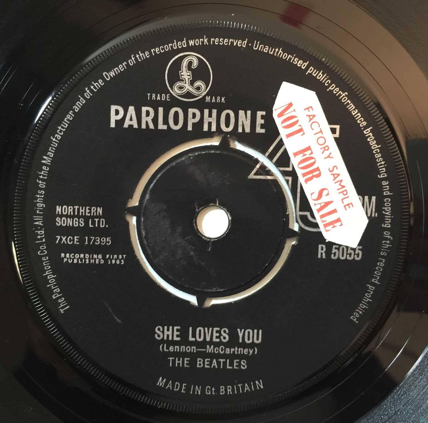 THE BEATLES - RUBBER SOUL/SHE LOVES YOU (ORIGINAL FACTORY SAMPLE STICKERED COPIES) - Image 5 of 6