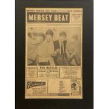 THE BEATLES - MERSEY BEAT FRONT PAGE 1963.