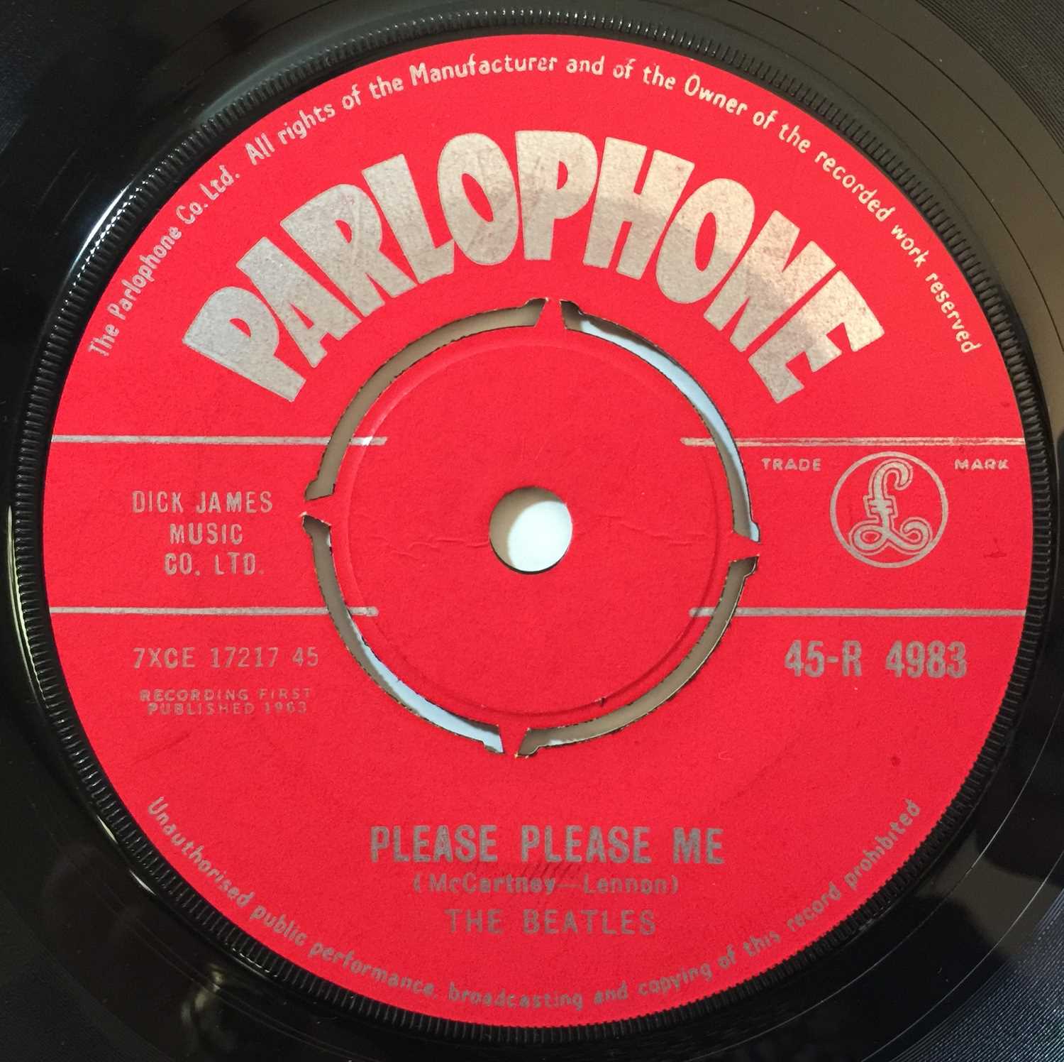 THE BEATLES - PLEASE PLEASE ME 7" (ORIGINAL UK 'RED PARLOPHONE' COPY - 45-R 4949)