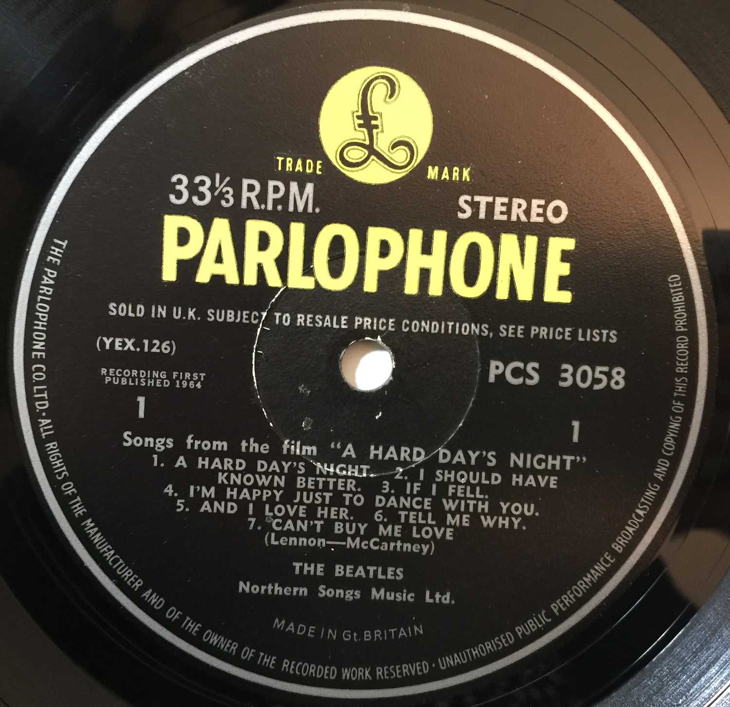 THE BEATLES - A HARD DAY'S NIGHT LPs (1ST AND 2ND UK STEREO PRESSINGS - PCS 3058) - Image 3 of 4