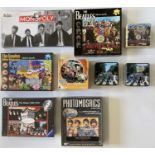 BEATLES BOARD GAMES AND JIGSAW PUZZLES.