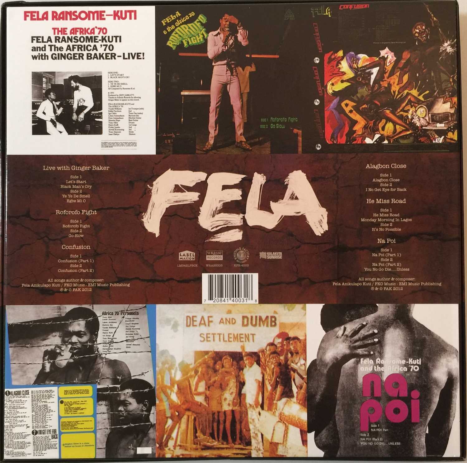 FELA KUTI - VINYL BOX SET 2 (6 LP SET - KFR4004-1) - Image 2 of 4