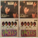 THE ROLLING STONES - OUT OF OUR HEADS/FLOWERS - EXPORT PRESSING LPs