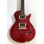 PRS SE SINGLECUT CHERRY ELECTRIC GUITAR.