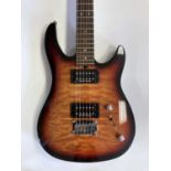 BRIAN MOORE I8 SUNBURST ELECTRIC GUITAR IN BOX.