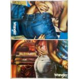 WRANGLER - A PAIR OF ADVERTISING POSTERS.