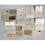 EARLY FRANKED LETTERS/ENVELOPES & ROYAL/POLITICAL CORRESPONDENCE