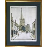 LS LOWRY - A SIGNED PRINT.