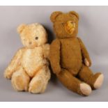 Two vintage teddy bears