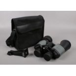 A pair of Visionary Classic 12x50 binoculars in carry case.
