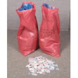 Two Large sacks of used loose stamps