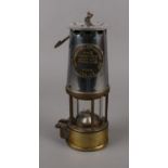 A ' The Protector Lamp & Lighting Co. Ltd Eccles' Type SL No. B/120 miners lamp, 25 cm height