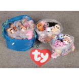 A large quantity of TY Beanie Babies, with original tags. (approximately 170).