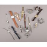 A collection of quartz wristwatches, Pulsar, Sekonda, Lipsy examples