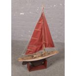A Pond Yacht with stand (66cm x 92cm)