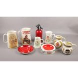 Breweriana - assorted, comprising of a selection of water jugs included a Bass & Co's by Beswick,