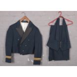 A RAF Flight Leiutenant's Mess Kit, Queen's Crown Buttons on Jacket and Waistcoat, tailored by