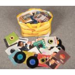 A large quantity of single records, to include mainly pop, Rick Astley, Rod Stewart, Black Lace etc.