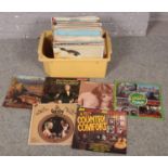 A box of LP records to include mostly classical and easy listening.