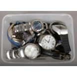 A quantity of quartz wristwatches to include Accurist, Ben Sherman, etc.