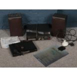 A quantity of HI-FI equipment. Including a pair Panasonic speakers, Panasonic Stereo, etc.