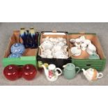 Three boxes of miscellaneous - comprising of Royal Doulton every day tea ware, Denby Stoneware and