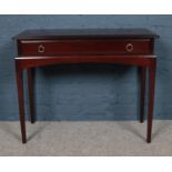 A Stag furniture single drawer console/hall table.