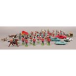 A collection of mainly vintage toy soldiers. To include Britains collectors figures, Corgi '