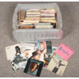 A box of single records. Mostly pop, to include Madonna, Leo Sayer, Spandau Ballet etc.