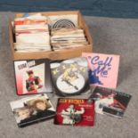 A collection of 45 rpm singles. The Drifters, The Beatles, Elton John & Kiki Dee examples etc