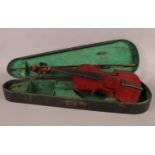 A French 19th century 'The Maidstone' Violin, bearing the retail label of John G. Murdoch & Co,