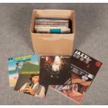 A box of LP records. Includes Acker Bilk, The Lettermen, Cliff Richard etc.