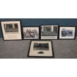A box of military monochrome photographs. To include Durham light infantry example etc.