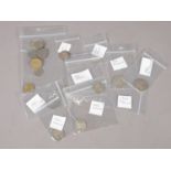 A collection of coins. To include pre 1947 shillings, two shilling coins & other pre decimal coins.