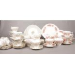 A Royal Bridal Gown, Queen Anne Bone China Tea set. Cups/saucers, milk jug, sugar bowl, tea plates