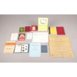 A collection of assorted Ephemera - comprising of a summer tariff booklet for the 'Cumberland Hotel,