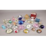 A collection of glass paperweights. Includes Little Red Riding Hood example, floral, animal etc.