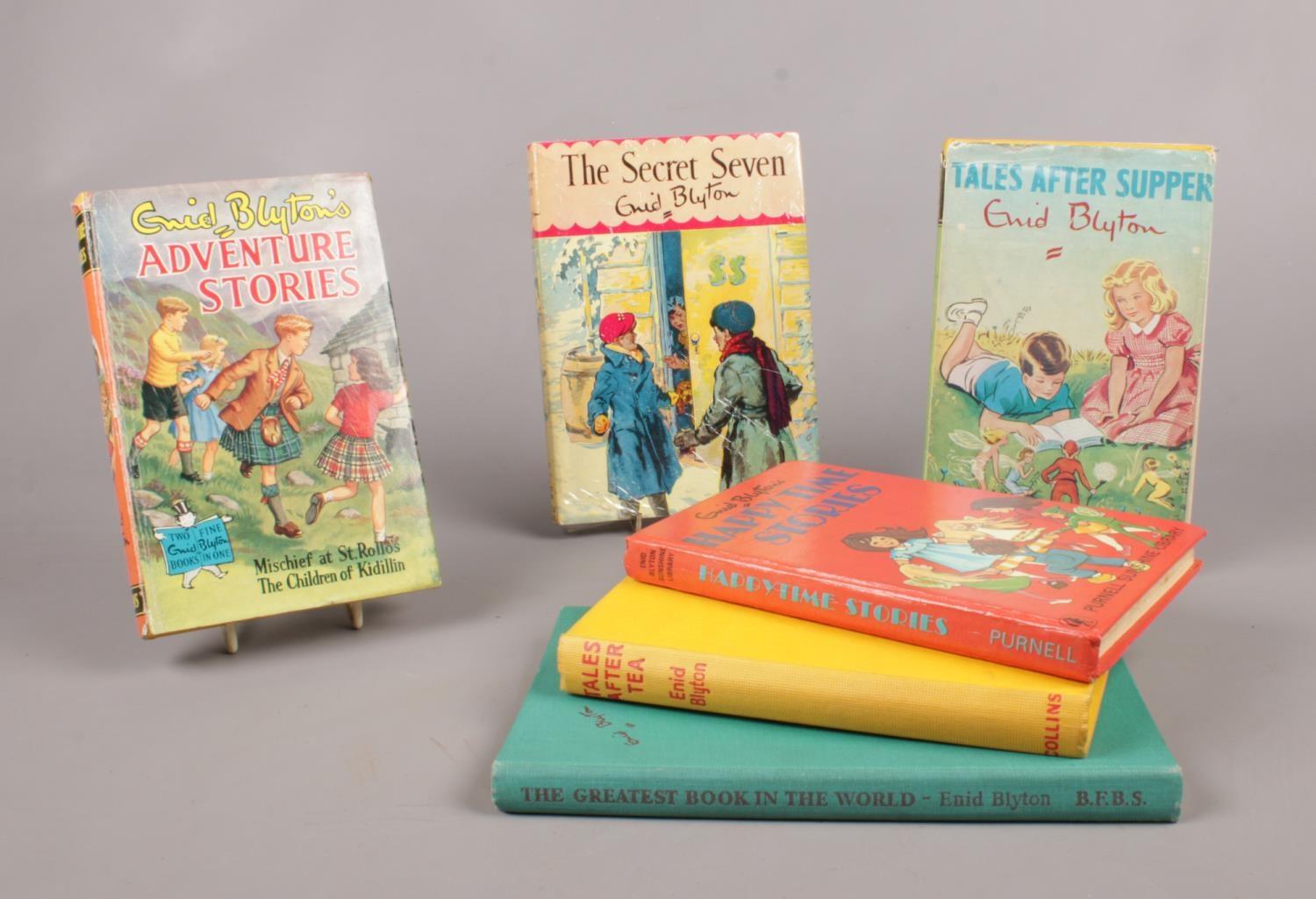 A group of Enid Blyton books. To include some first editions. Adventure Stories, Tales After Supper,