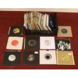 A box of approx. 140 - vinyl 45 singles - comprising of 'The Stranglers', 'Bob Marley & the