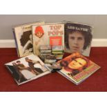 A collection of vinyl LP records. Diana Ross, Carpenters, Jackson Five examples etc to include a